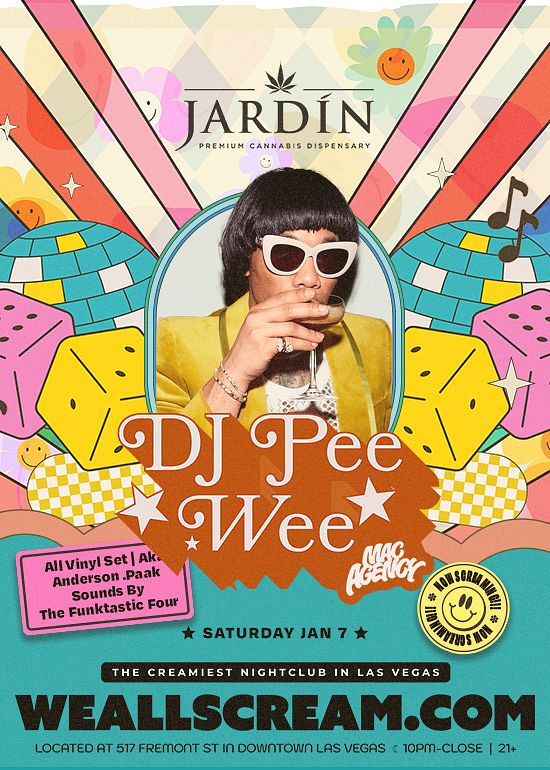 WAS Saturdays w/ DJ PEE .WEE aka ANDERSON .PAAK Tickets at We All