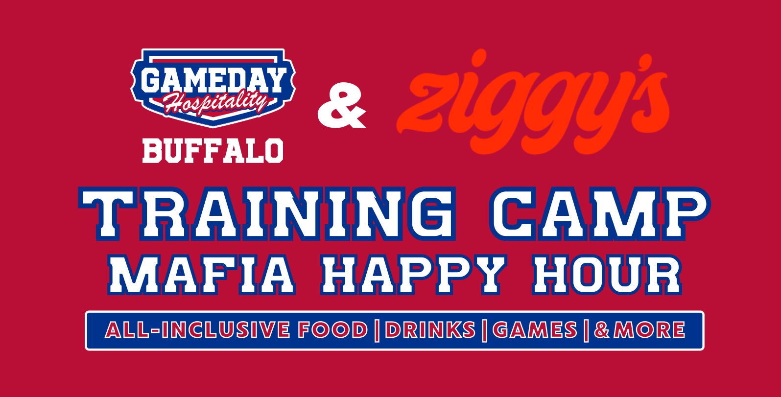 2024 Buffalo Training Camp Mafia Happy Hour Tickets at Ziggy's