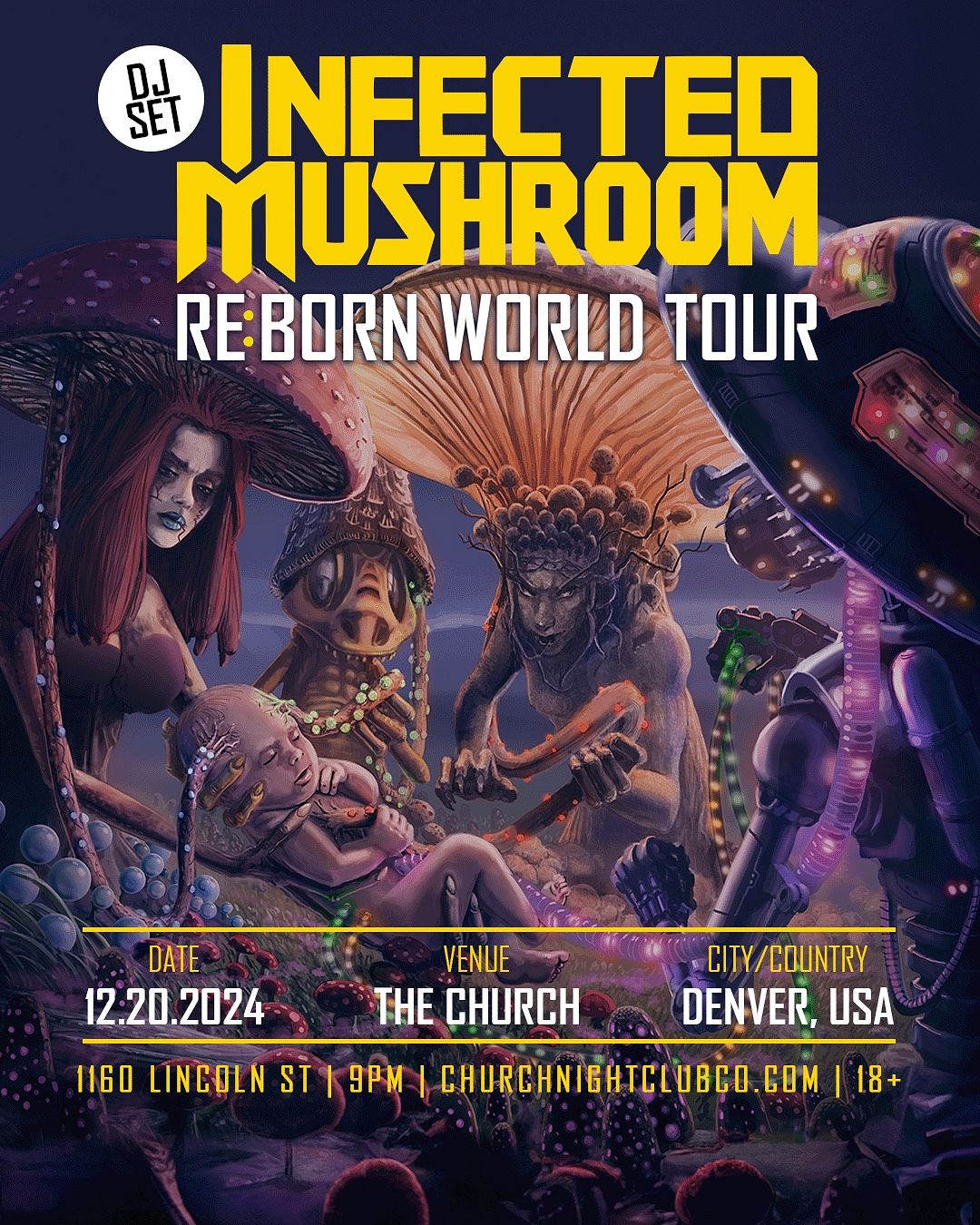 Infected Mushroom (DJ Set) Tickets at The Church Nightclub in