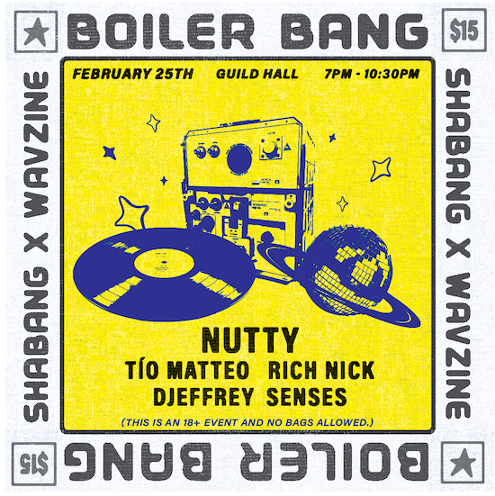 Shabang x WAV ZINE BOILER BANG Tickets at SLO Guild Hall in San Luis