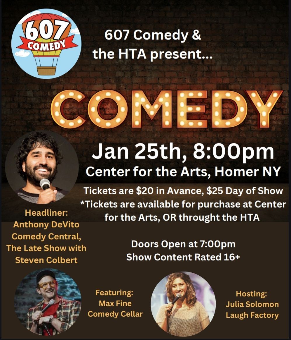 Curated visual reference: Fresh Look at Comedy Night Tickets At Center For The Arts Of Homer