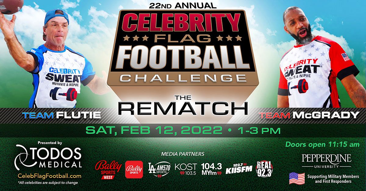 Celebrity Flag Football Game Tickets at Pepperdine University in Malibu