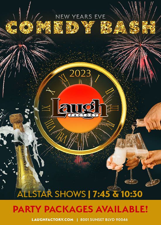 New Years Eve Comedy Bash Tickets at Laugh Factory Hollywood in Los