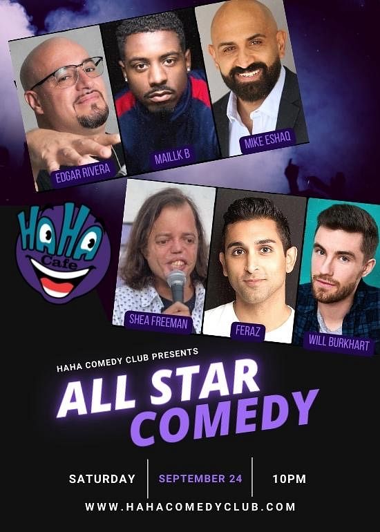 ALL STAR COMEDY Tickets at Ha Ha Comedy Club in Los Angeles by Ha Ha Comedy  Club | Tixr