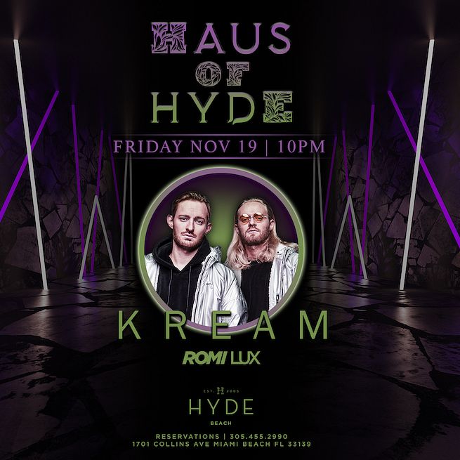 HAUS OF HYDE KREAM Tickets at Hyde Beach in Miami Beach by Hyde Beach