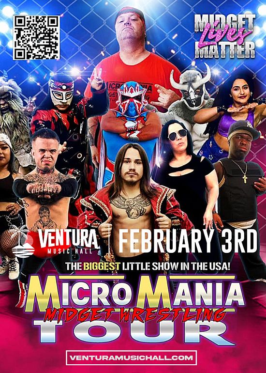 Micro Mania Midget Wrestling Tickets at Ventura Music Hall in Ventura