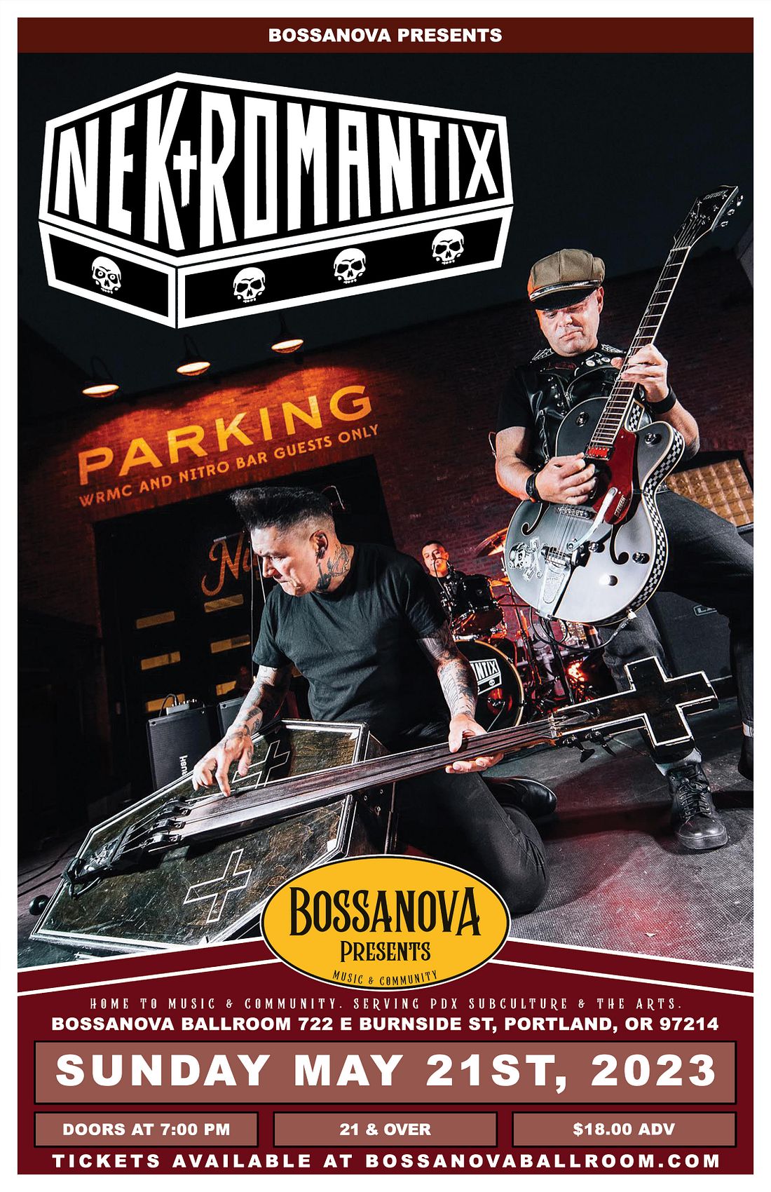 NEKROMANTIX BAD SEX HIDEOUS MONSTER Tickets at Bossanova Ballroom