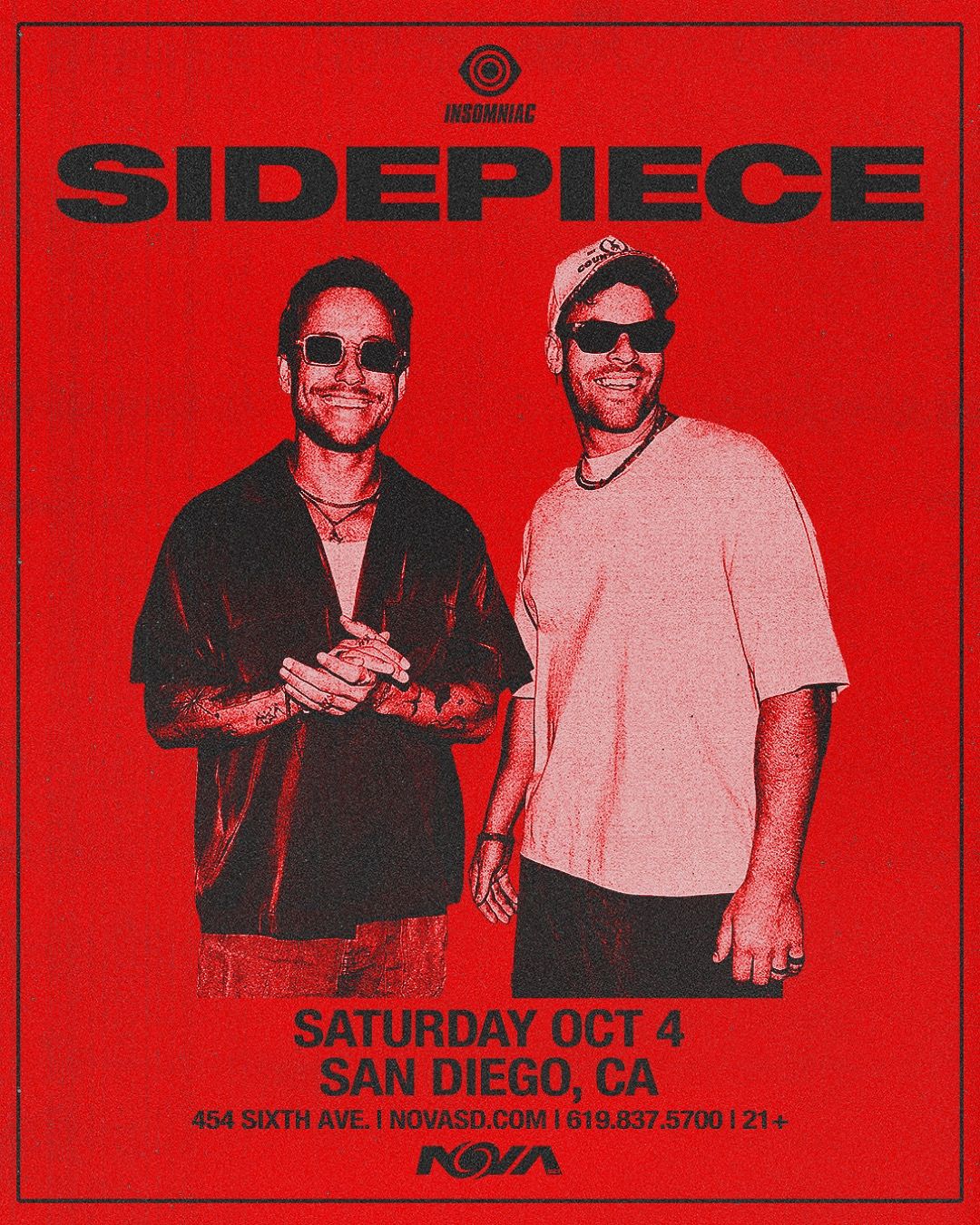 SIDEPIECE Tickets at Nova SD in San Diego by Nova SD | Tixr