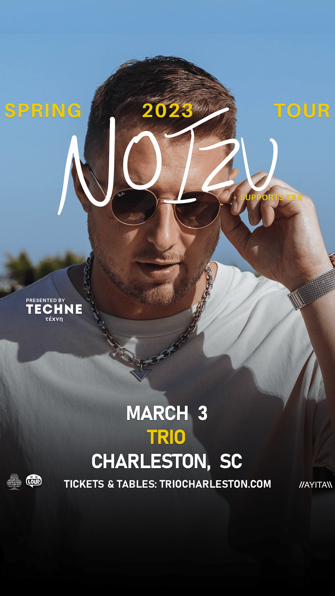 Noizu Tickets at Trio in Charleston by Loud Crowd Charleston | Tixr