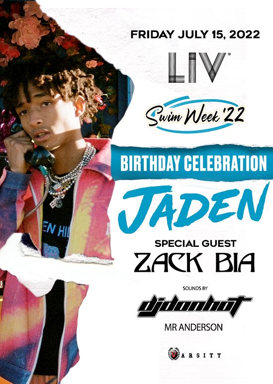 Jaden Smith Tickets at LIV in Miami Beach by LIV Fontainebleau Tixr