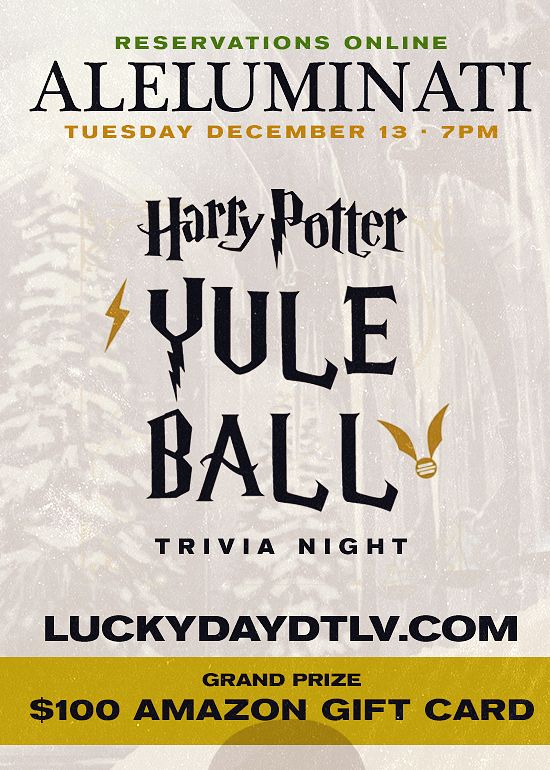 LD: Aleluminati: HARRY POTTER YULE BALL Tickets at Lucky Day