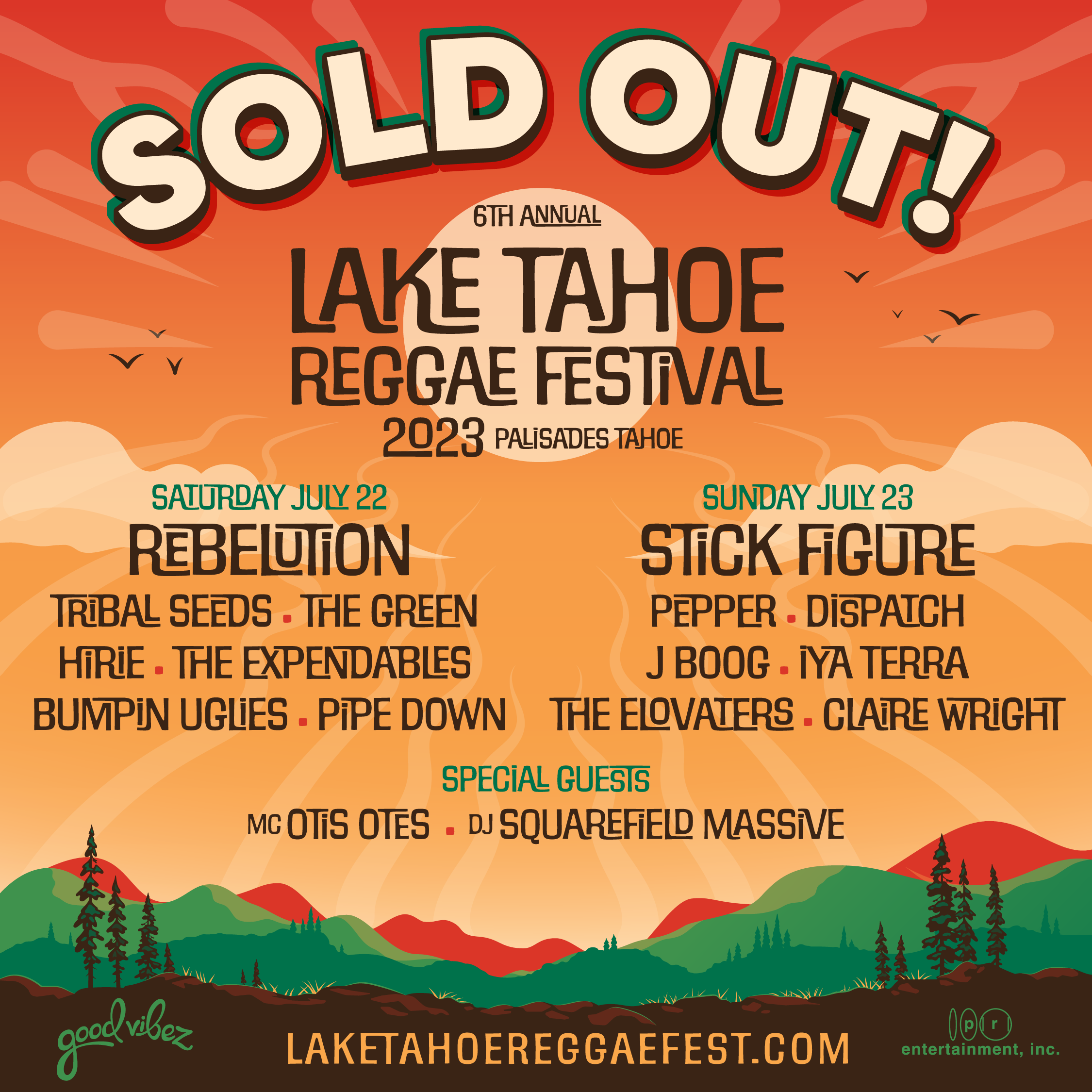 Lake Tahoe Reggae Festival Tickets at Palisades Tahoe in Olympic Valley