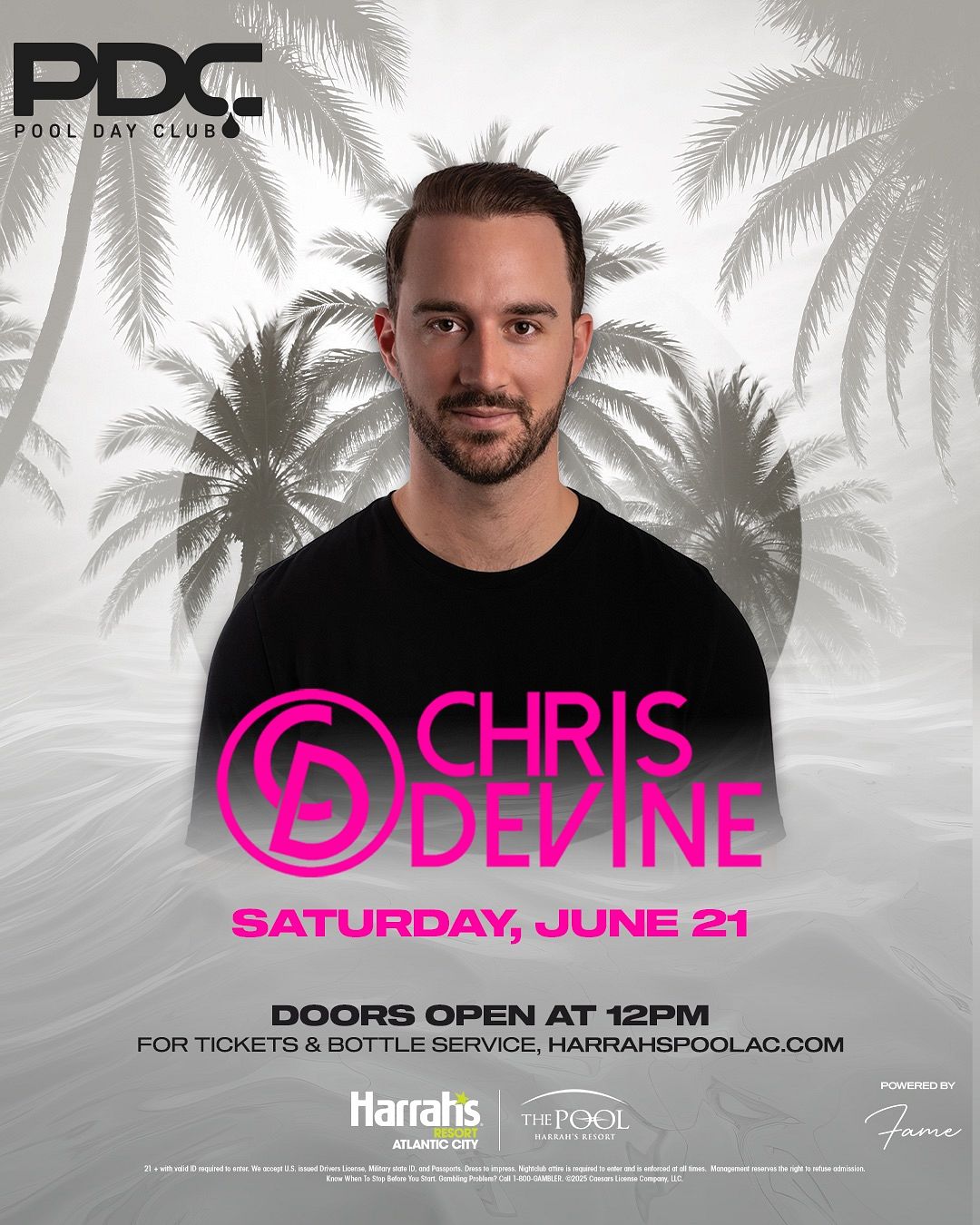 CHRIS DEVINE at The Pool at Harrah's Resort Atlantic City Saturday, June 21, 2025