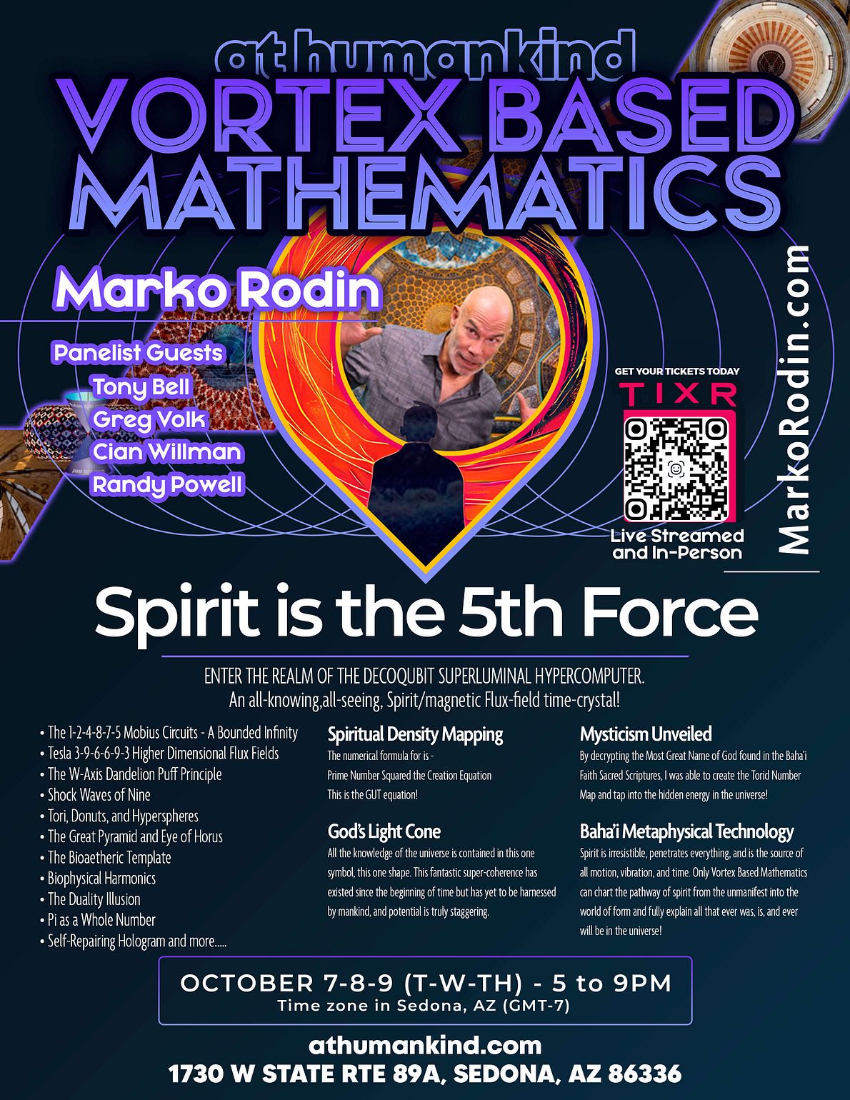 Vortex Based Mathematics with Marko Rodin Tickets at humankind center ...