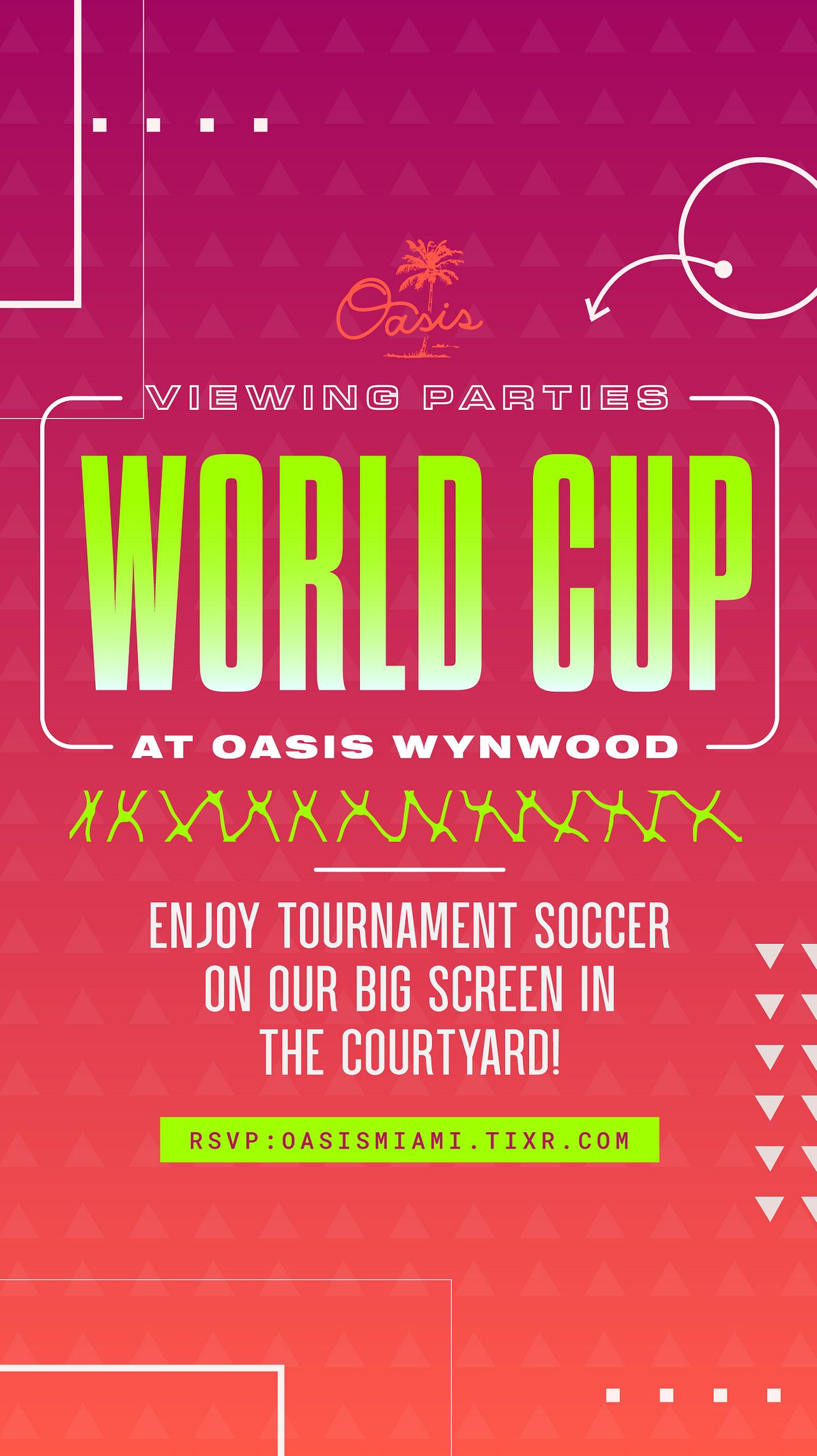 WORLD CUP IRAN vs USA Tickets at Oasis Wynwood in Miami by Oasis