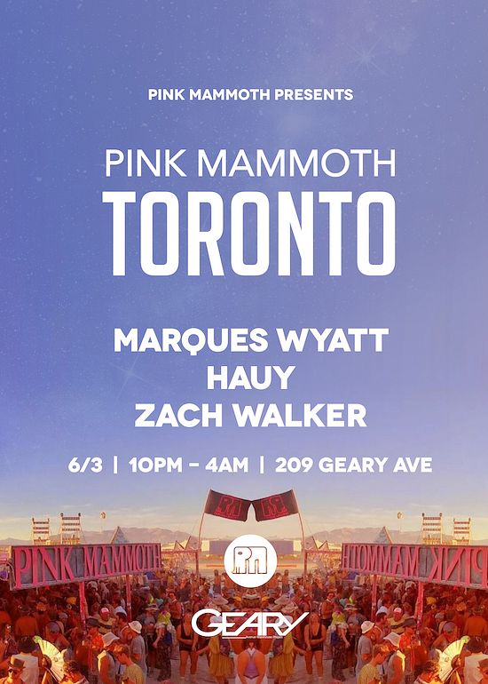 Pink Mammoth Toronto Tickets at Geary Warehouse in Toronto by Pink