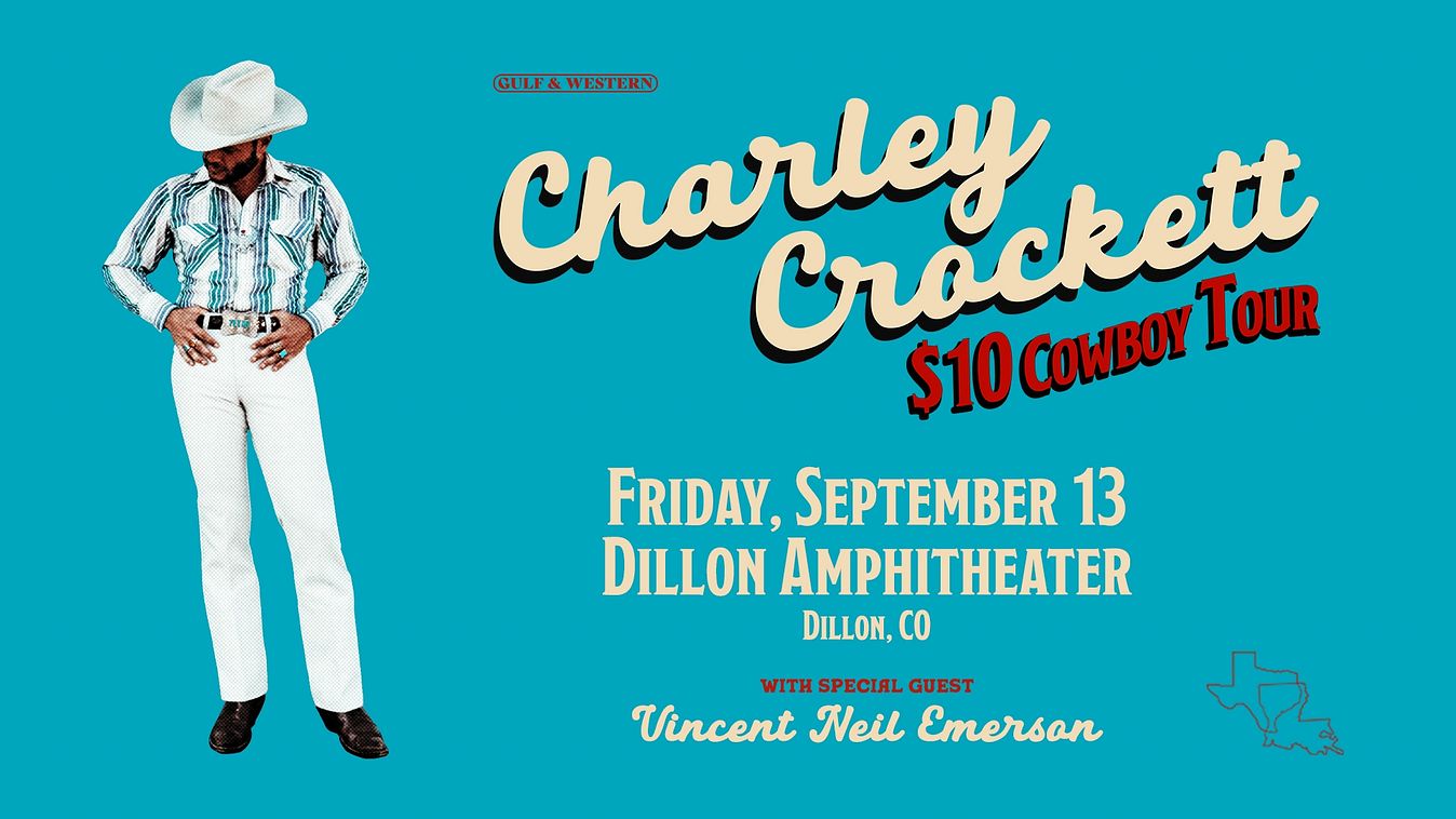 Charley Crockett: $10 Cowboy Tour Tickets at Dillon Amphitheater in ...