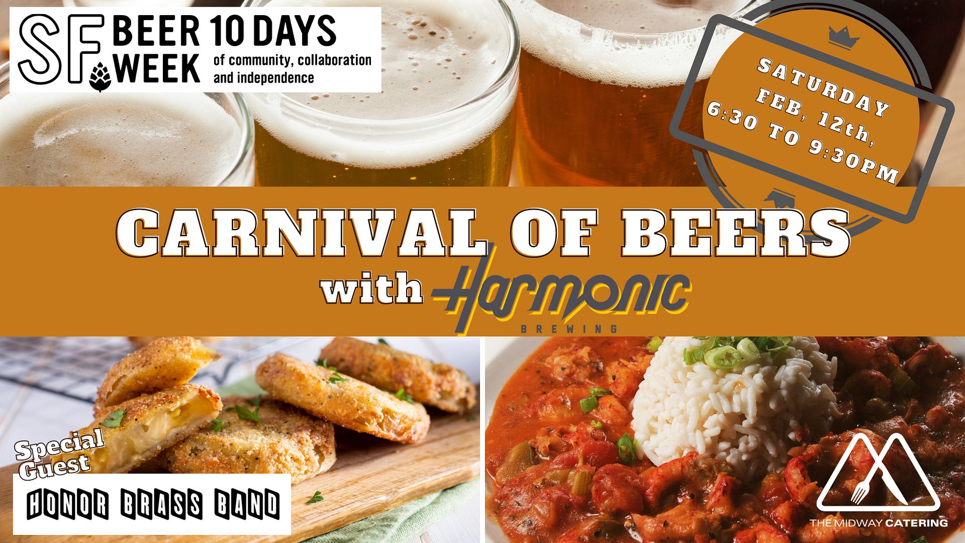 Carnival of Beers with Harmonic Brewery Tickets at The Midway in San