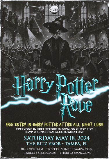 HARRY POTTER RAVE Tickets at The Ritz Ybor in Tampa by Ritz Ybor | Tixr