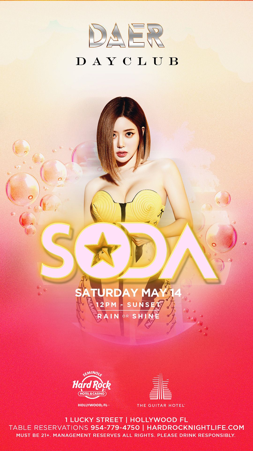 DJ SODA | DAER Dayclub - Hard Rock Holly Tickets at DAER Dayclub South  Florida in Hollywood by DAER Dayclub South Florida | Tixr