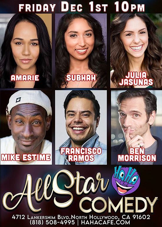 ALL STAR COMEDY Tickets At Ha Ha Comedy Club In Los Angeles By Haha ...