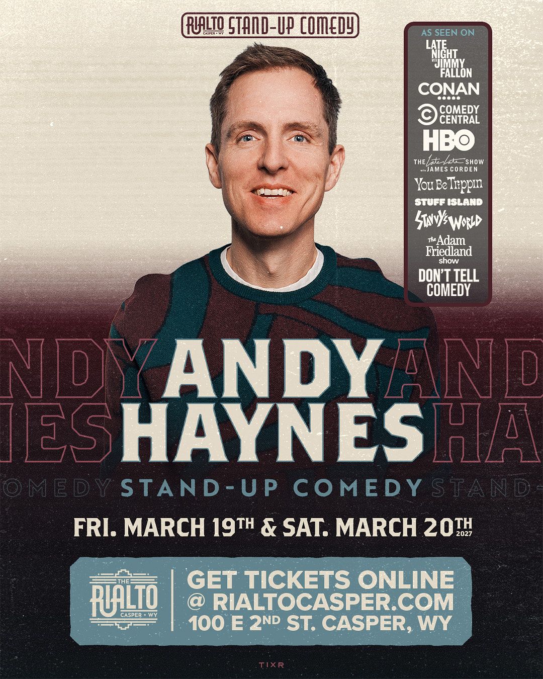 Andy Haynes - Stand Up Comedy (Night 1) event poster