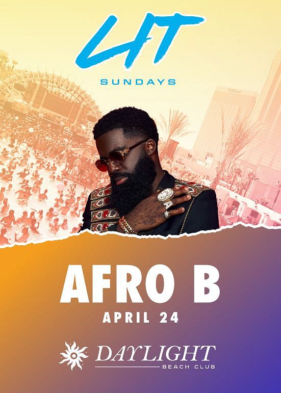 AFRO B Tickets At DAYLIGHT Beach Club In Las Vegas By Daylight Beach ...