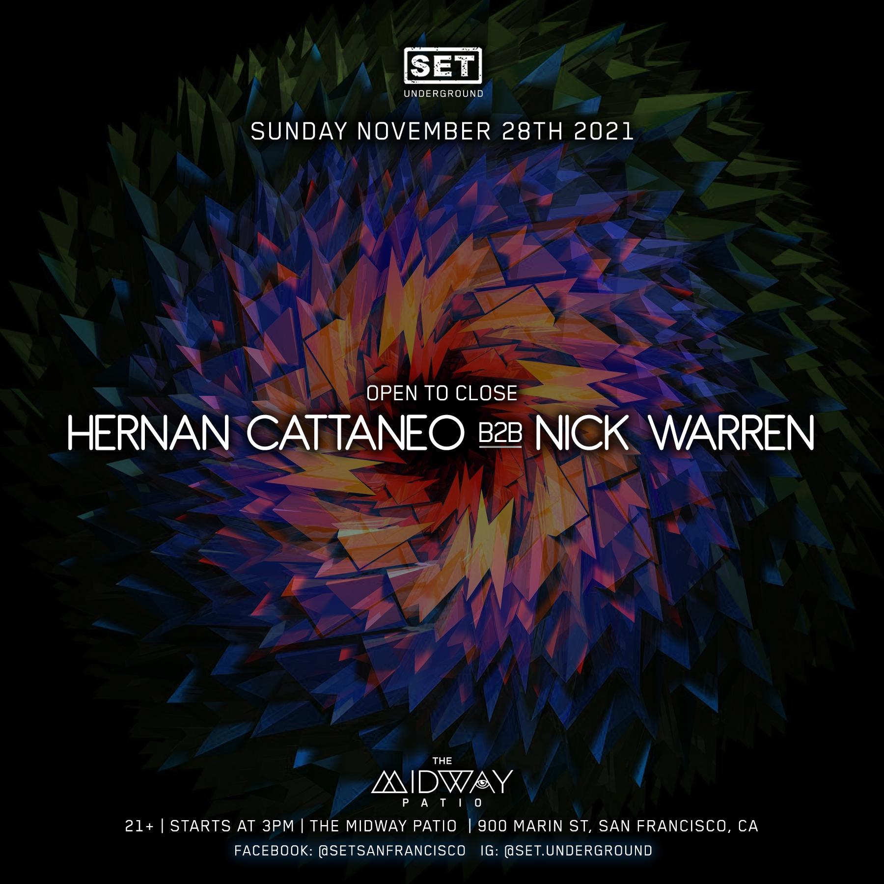Hernan Cattaneo b2b Nick Warren Tickets at The Midway in San