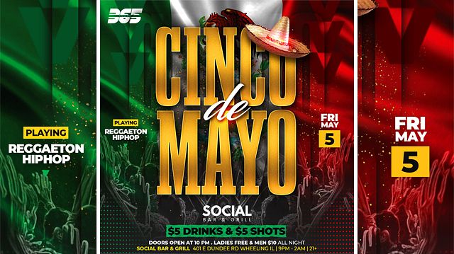 CINCO DE MAYO Tickets at Social Bar & Grill in Wheeling by 365 Presents ...