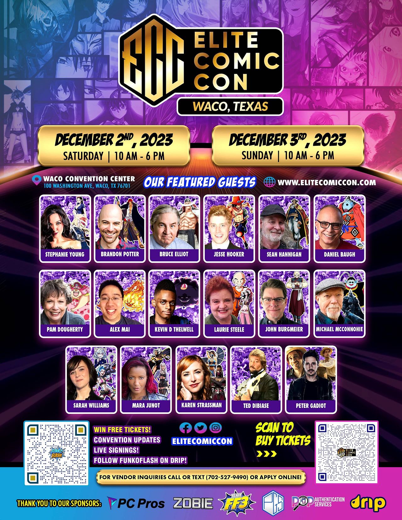 Elite Comic Con Waco, TX Tickets at Waco Convention Center in Waco by