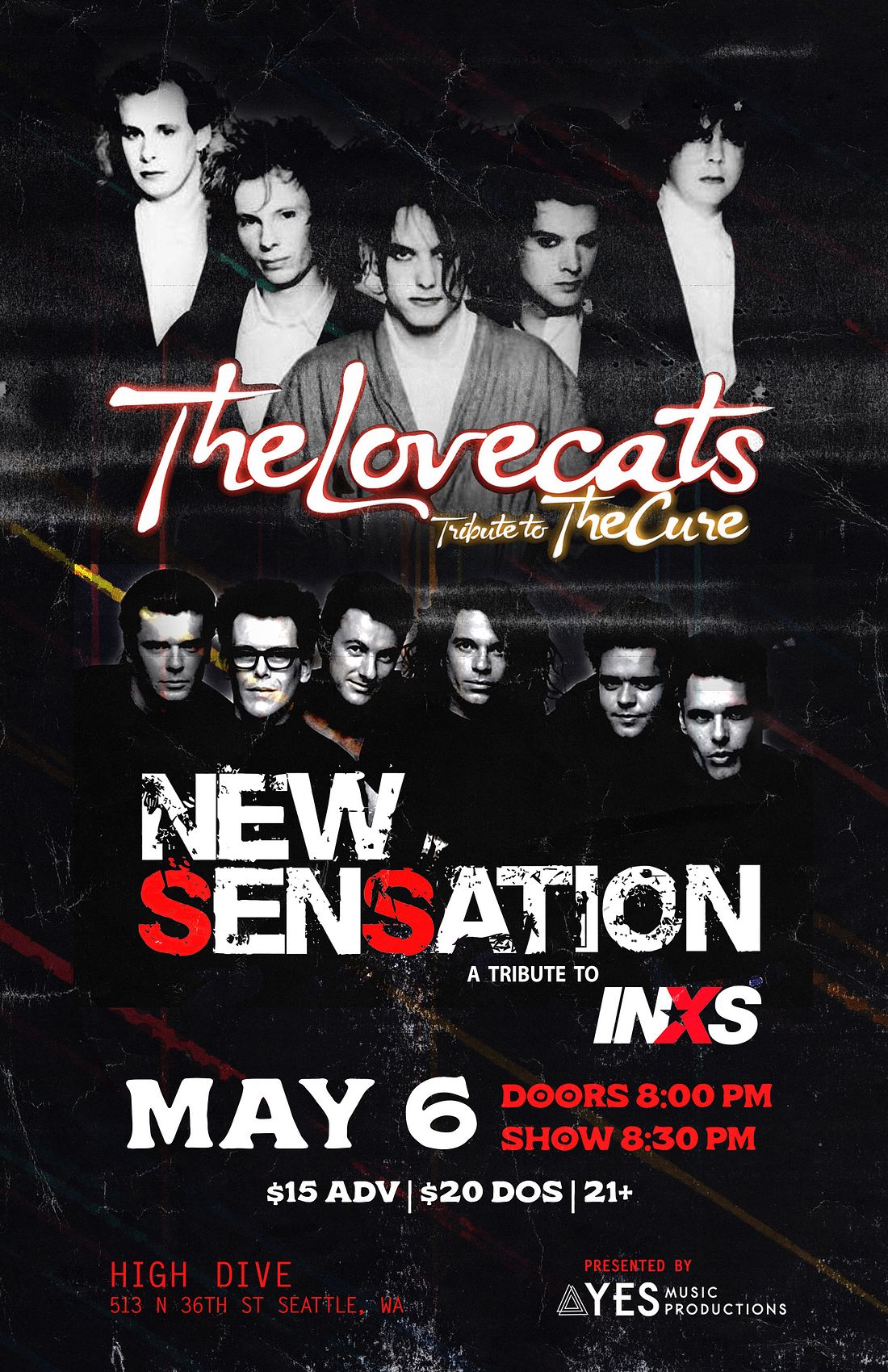 The Lovecats (Tribute to The Cure) with New Sensation (Tribute to INXS