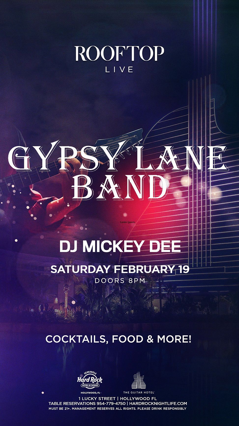 Gypsy Lane Band Tickets at Rooftop Live in Hollywood by Rooftop Live Tixr