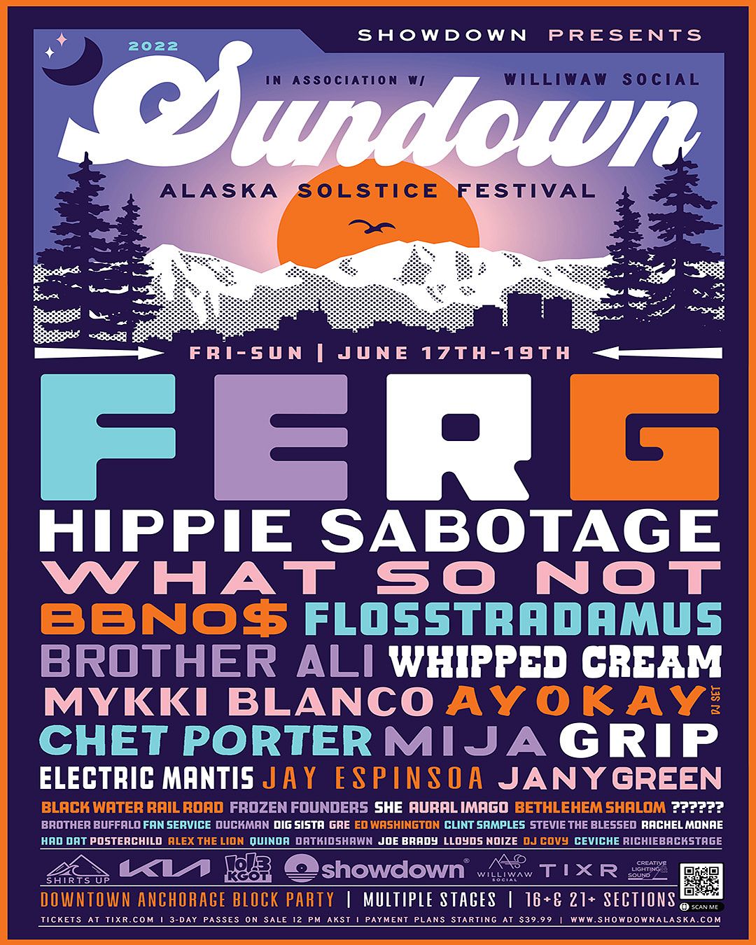 Sundown Solstice Festival Tickets at Williwaw Outdoors in Anchorage by  Showdown Alaska | Tixr