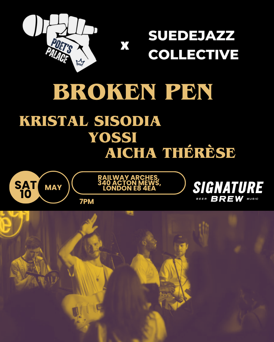 Poet's Palace x SuedeJazz Collective Ft. Broken Pen. London Tickets