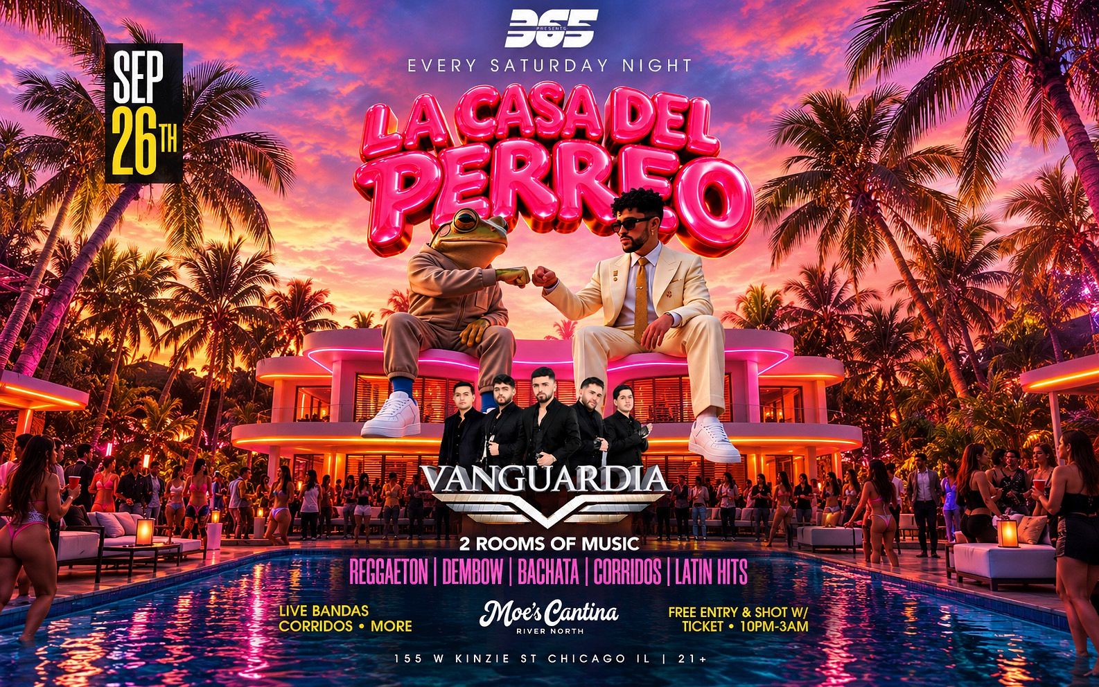 LA CASA DEL PERREO SATURDAYS (21+) flyer