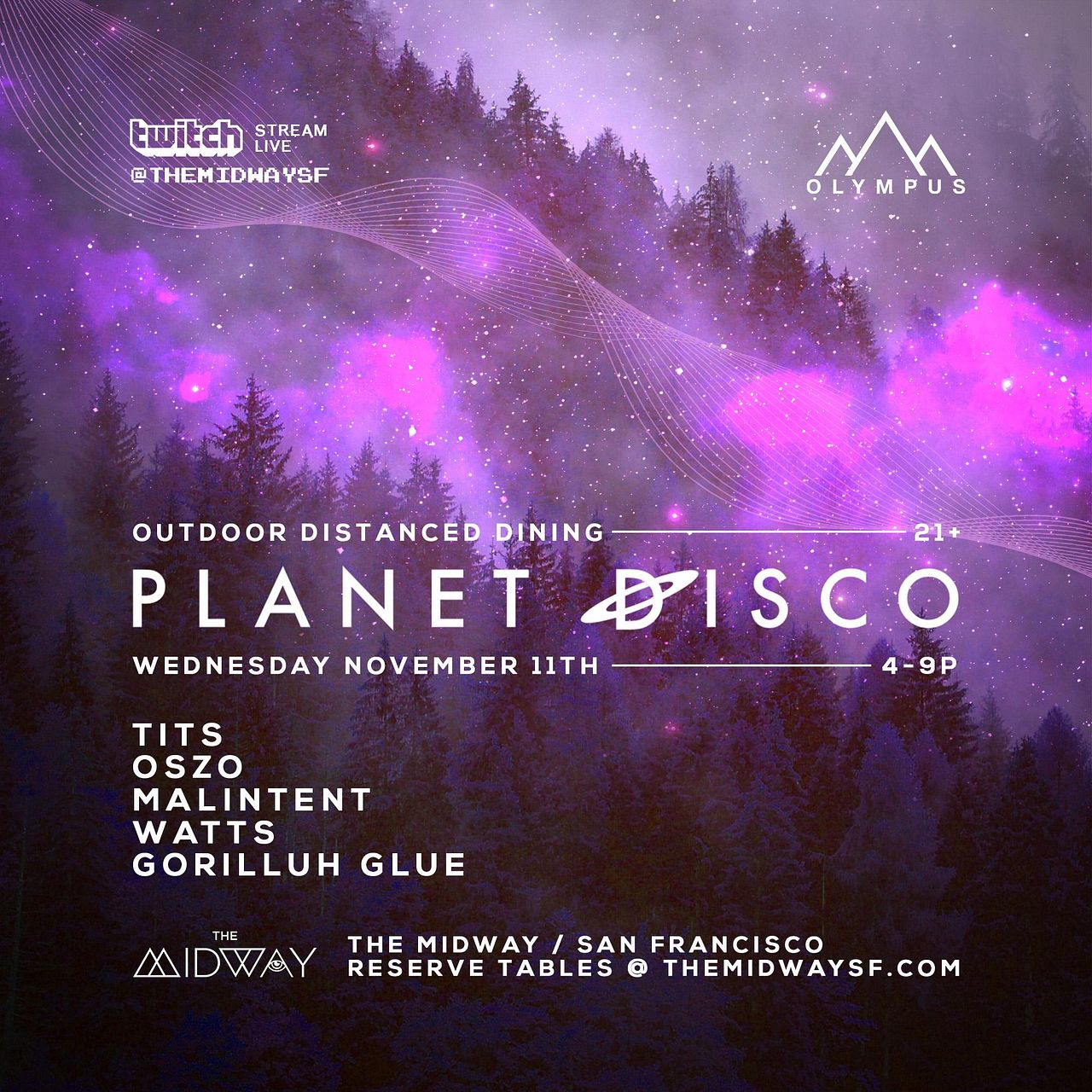 Planet Disco: Outdoor Dining Tickets at The Midway in San Francisco by ...