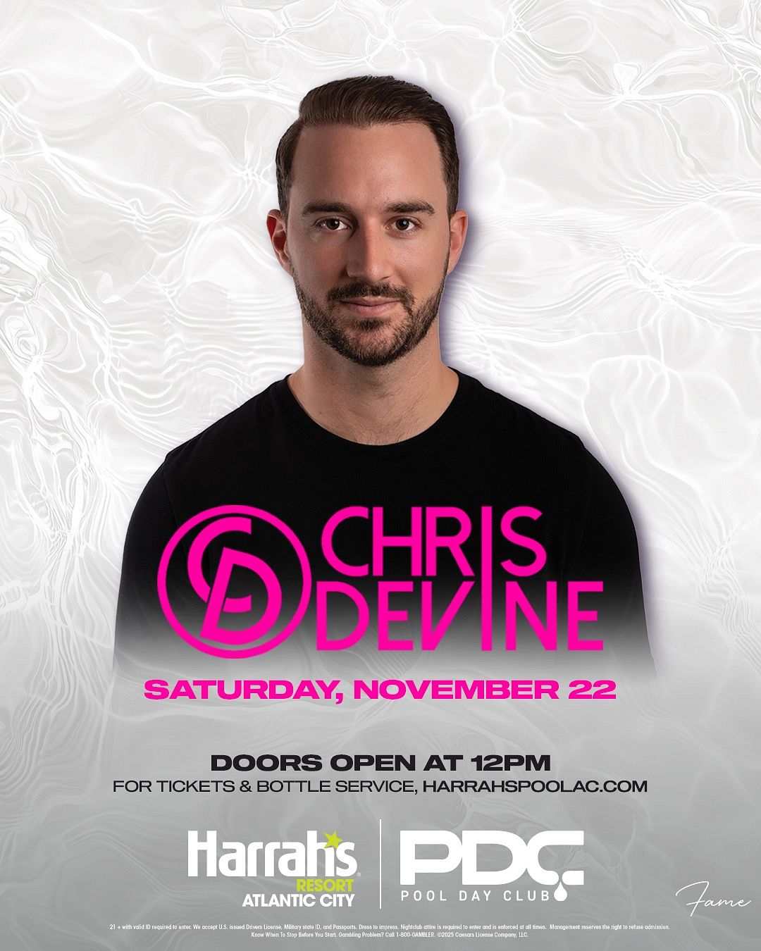 CHRIS DEVINE at The Pool at Harrah's Resort Atlantic City Saturday, November 22, 2025
