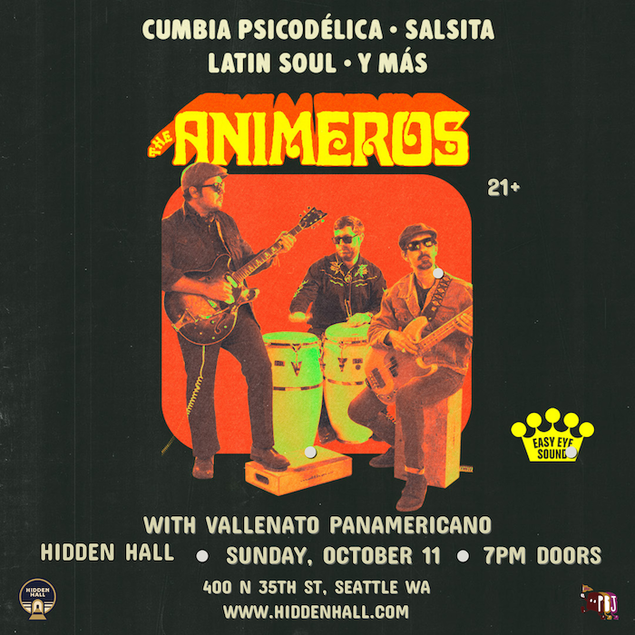 THE ANIMEROS with Vallenato Panamericano at Hidden Hall in Seattle, WA