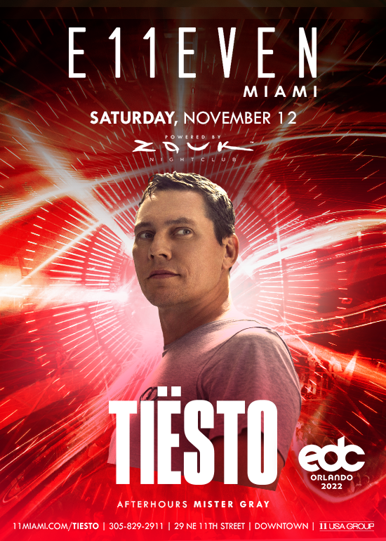 TIËSTO Tickets at E11EVEN Miami in Miami by 11 Miami Tixr