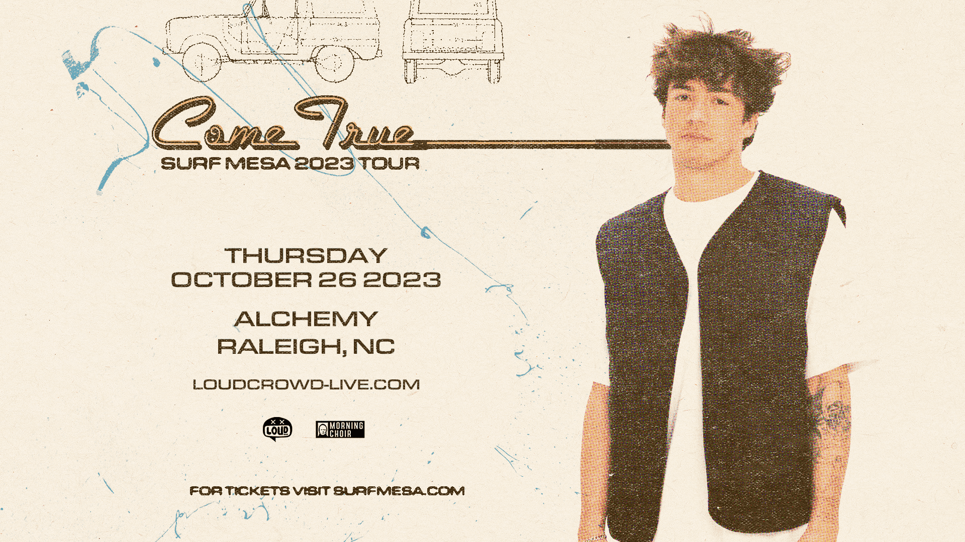 Surf Mesa: Come True Tour Tickets at Alchemy in Raleigh by Loud Crowd ...