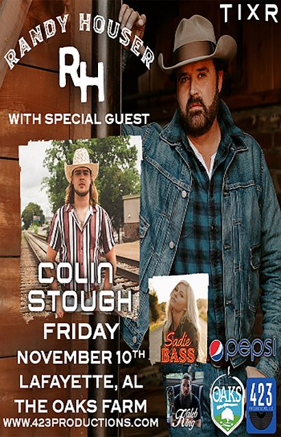 Randy Houser with Special Guest Colin Stough Tickets at The Oaks Farm ...