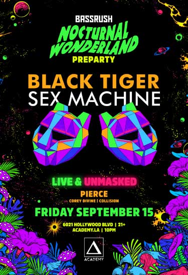 Black Tiger Sex Machine Tickets At Academy Nightclub In Los Angeles By Academy Tixr 