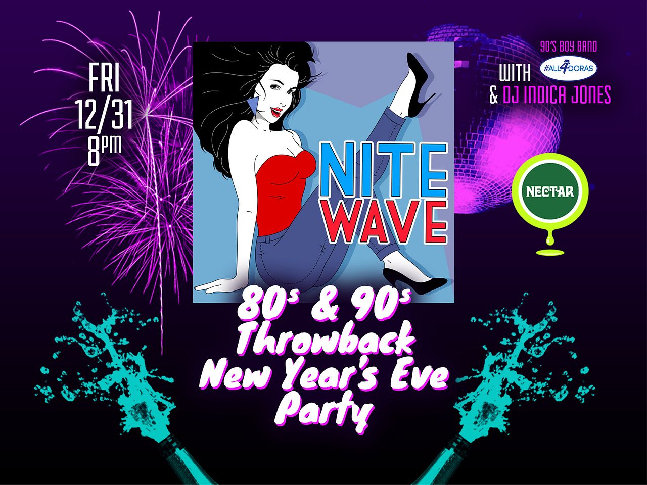 NITE WAVE ('80s New Wave) w/ All4Doras (Boy Band) Tickets at Nectar