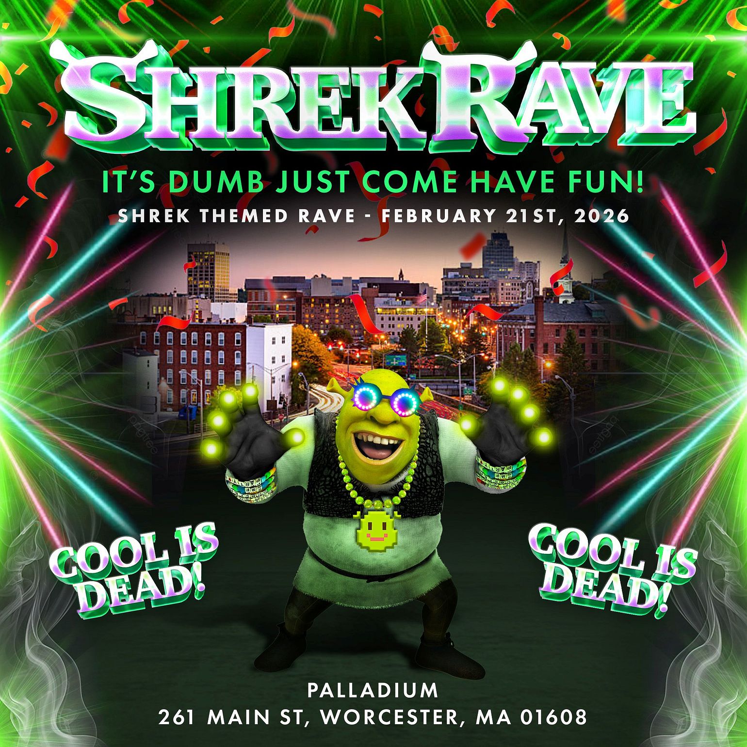 SHREK RAVE (18+) Tickets at The Palladium in Worcester by The