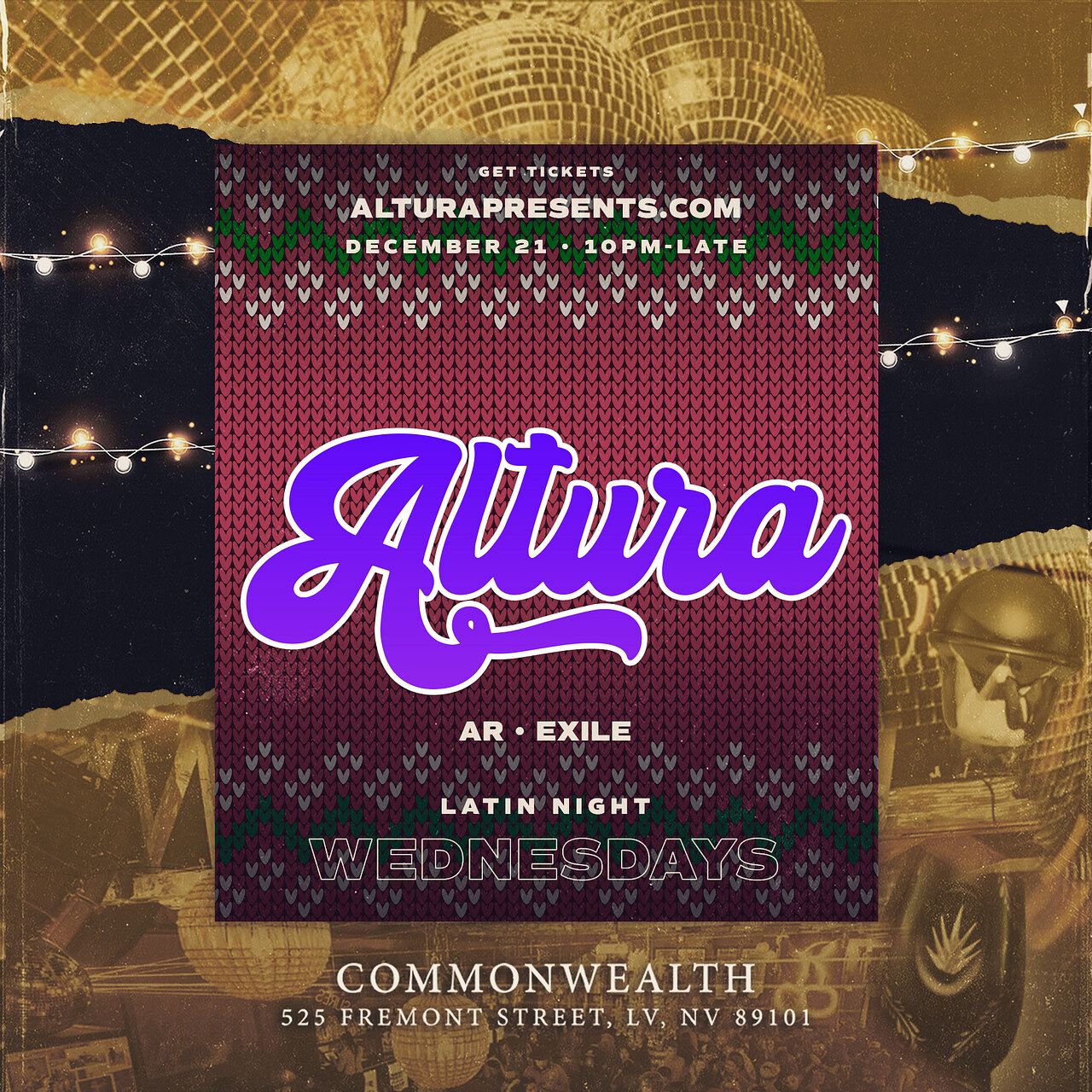 CW ALTURA Tickets At Commonwealth In Las Vegas By Corner Bar cw-altura-tickets-at-commonwealth-in-las-vegas-by-corner-bar