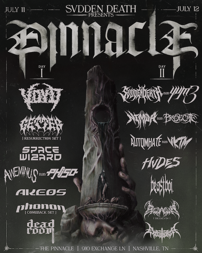 SVDDEN DEATH - NIGHT ONE Tickets at The Pinnacle in Nashville by