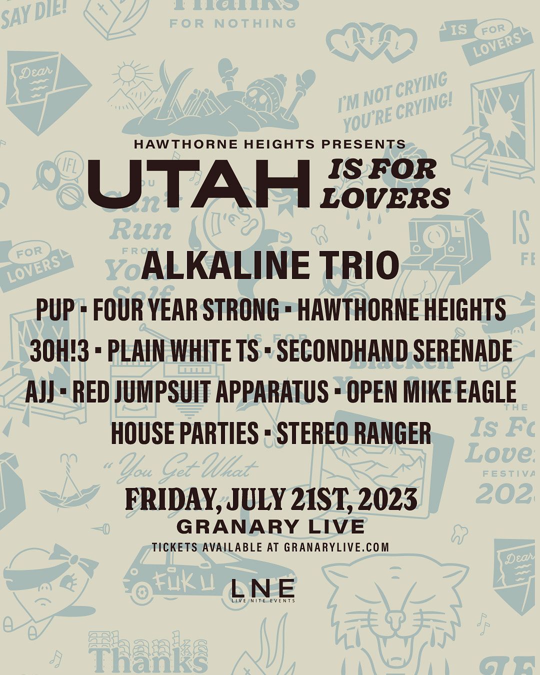 Utah Is For Lovers at Granary Live Tickets at Granary Live in Salt Lake