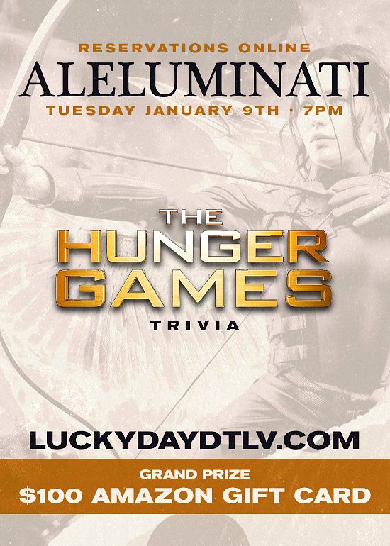 LD Aleluminati HUNGER GAMES Tickets at Lucky Day Tequila & Mezcal