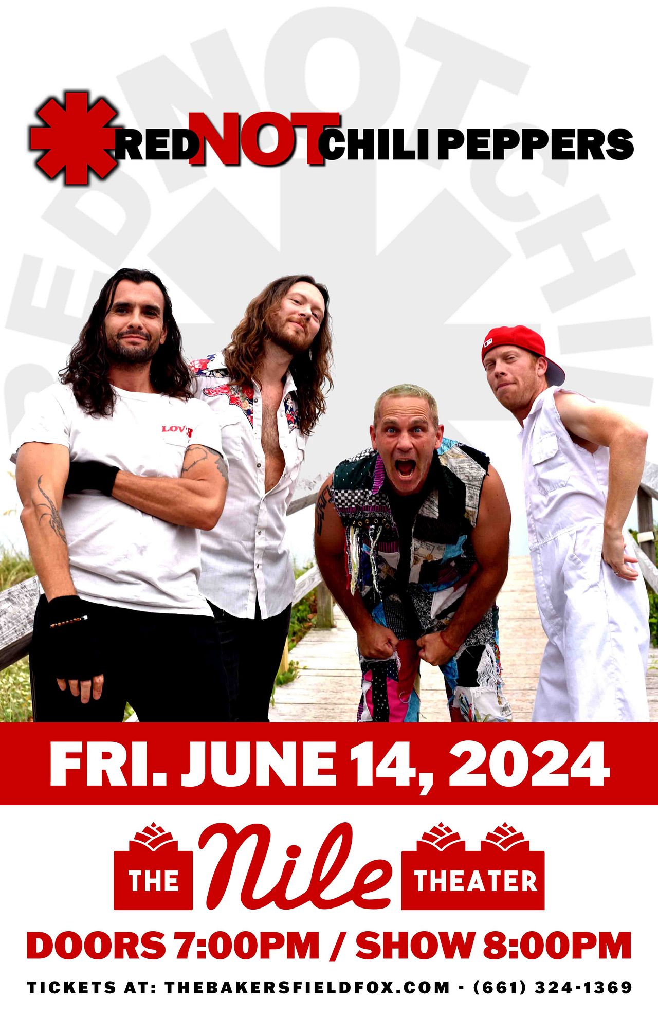 ミュージシャン RED HOT CHILI PEPPERS Nun Tower Tee 2024 ミュージシャン RED HOT CHILI PEPPERS Nun Tower Tee 2024