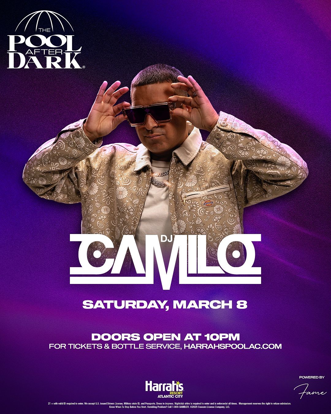 DJ CAMILO at The Pool After Dark Saturday, March 8, 2025